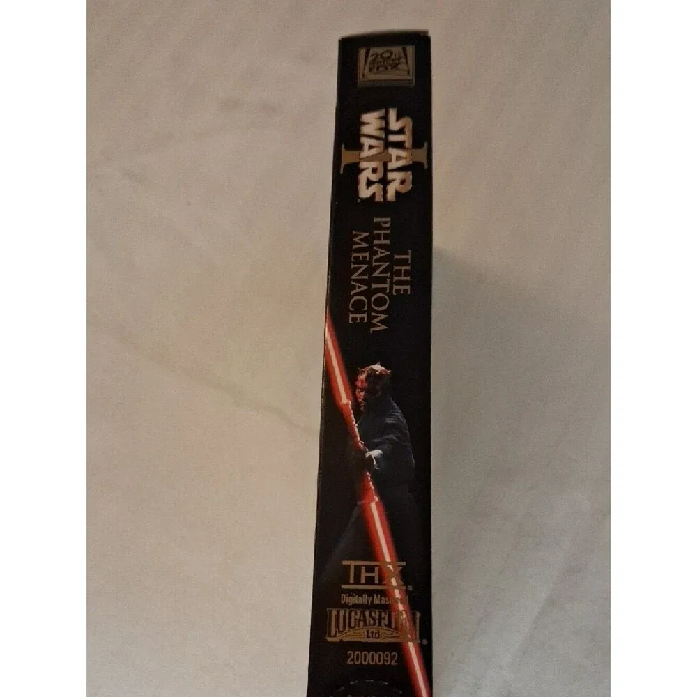 Star Wars: The Phantom Menace VHS Box - Black with Red/Gold Artwork